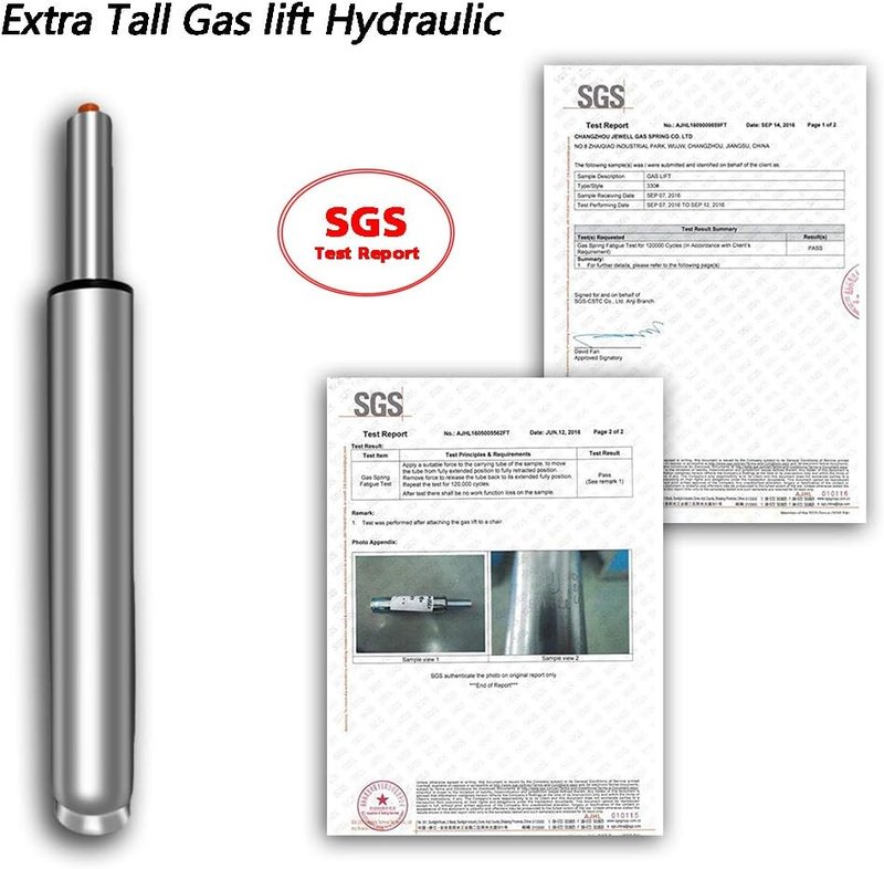 18" to 28" Long Adjustable Gas Lift Cylinder Tube for Bar Stool Drafting Chair Replacement Parts,Heavy Duty Hydraulic Pneumatic Cylinder Shock Piston (10" Lift Stroke)