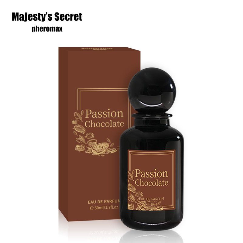 MAJESTY'S SECRET PHEROMAX Passion Chocolate Eau de Parfum for Women, 50 ml (1.7 fl oz) Long-Lasting Gourmand Perfume, Sweet Chocolate Vanilla Coffee Scent with Caramel & Amber Notes