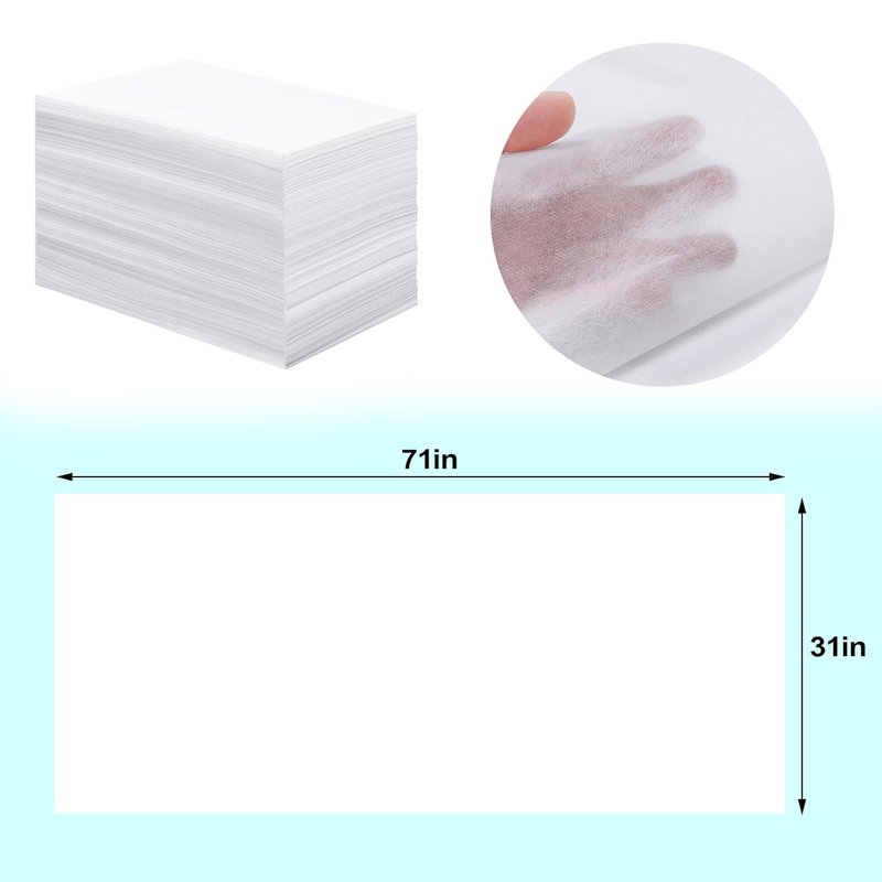 Skiennix Disposable Massage Table Sheets - 200 Pcs Non-Woven Fabric Covers | 31''x71'' White