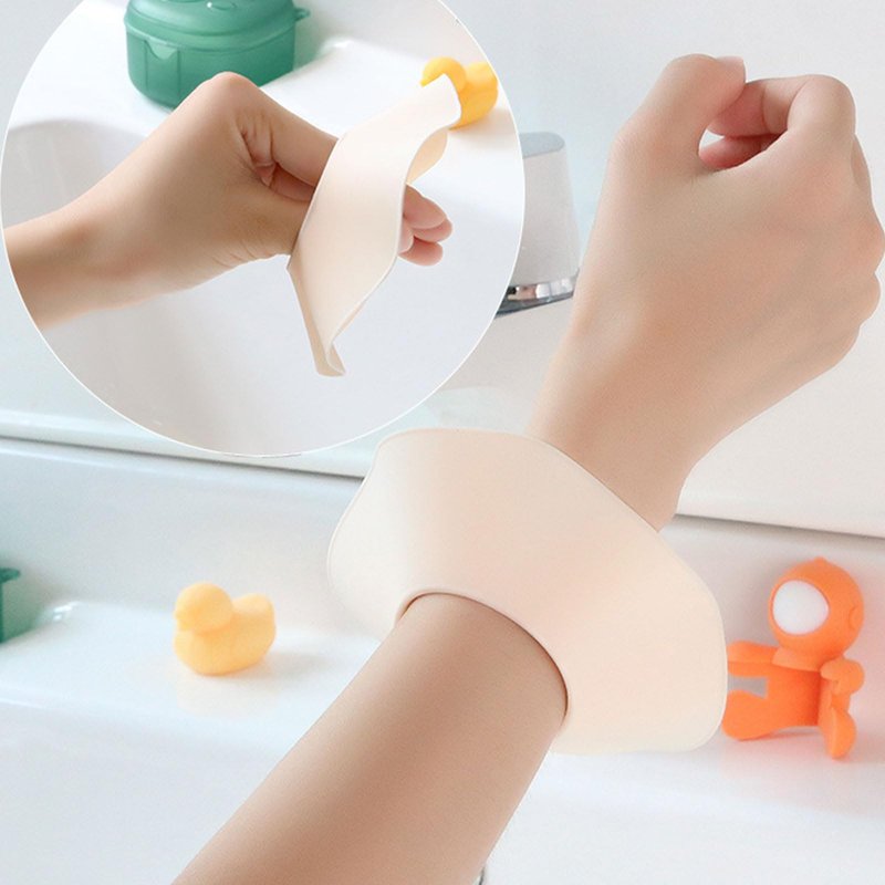 FeiYeup 1pair Silicone Wristband Waterproofed Face Wash Wristbands Skincare Wrist Guards for Make up Shower Wrist Guards