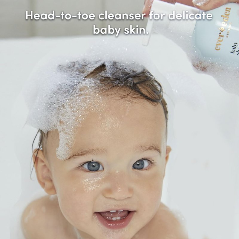 Evereden Baby Bathtime DUO: Baby Lotion for Newborn and 2-in-1 Newborn Shampoo and Body Wash Set - Soothing, Cleansing, & Hydrating Shampoo and Lotion