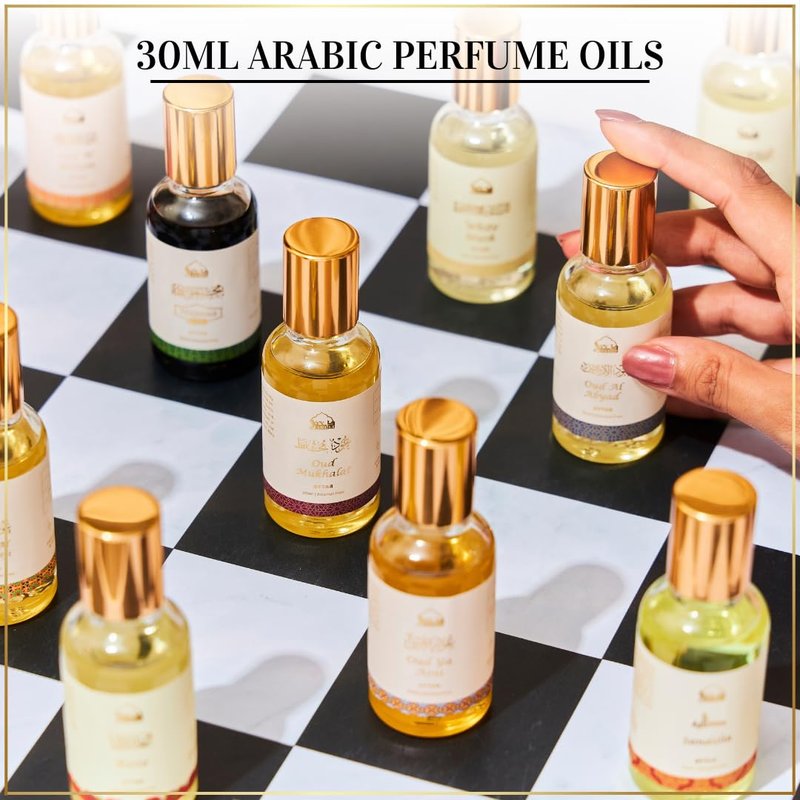 Dukhni Sandalia Attar Oil Arab perfume oils for men and women | 30ml Pure roll on perfume, sandal, sandalwood oil fragrance | Eid, Ramadan Hampers & Gifts, Vegan Islamic Scents