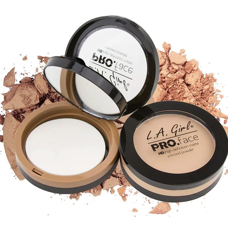 L.A. Girl Pro Face Powder - Nude Beige | Lightweight, Long-Lasting Formula, 0.25 Ounce