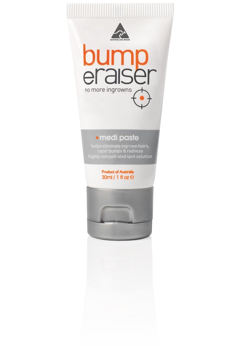 Bump eRaiser Medi Paste 1.0 fl oz — Tea Tree & Vitamin A Overnight Spot Treatment for Ingrown Hairs & Razor Bumps on Bikini Line, Legs, Beard & Underarms | Made in Australia