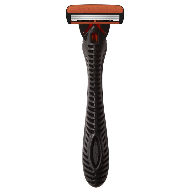 BIC Comfort 3 Refillable Three-Blade Disposable Razor for Men, Sensitive Skin Razor For a Comfortable Shave, 1 Handle and 6 Cartridges, 7 Piece Razor Set