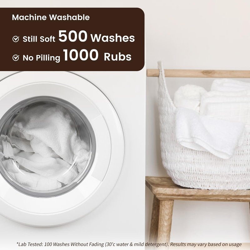 SEMAXE 100% Cotton Washcloths 12-Pack, 13 × 13 Inch Soft Face Towels with Hanging Loop, Absorbent & Quick Dry, Bathroom Shower Kitchen Use