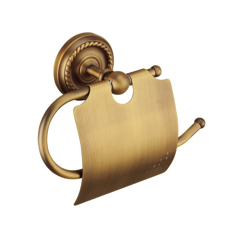 Antique Brass Towel Bar, Bathroom Hand Towel Ring, Wall-Mounted, Wall-Mounted Bathroom Hand Towel Holder with Braiding Carvings, Vintage Style.