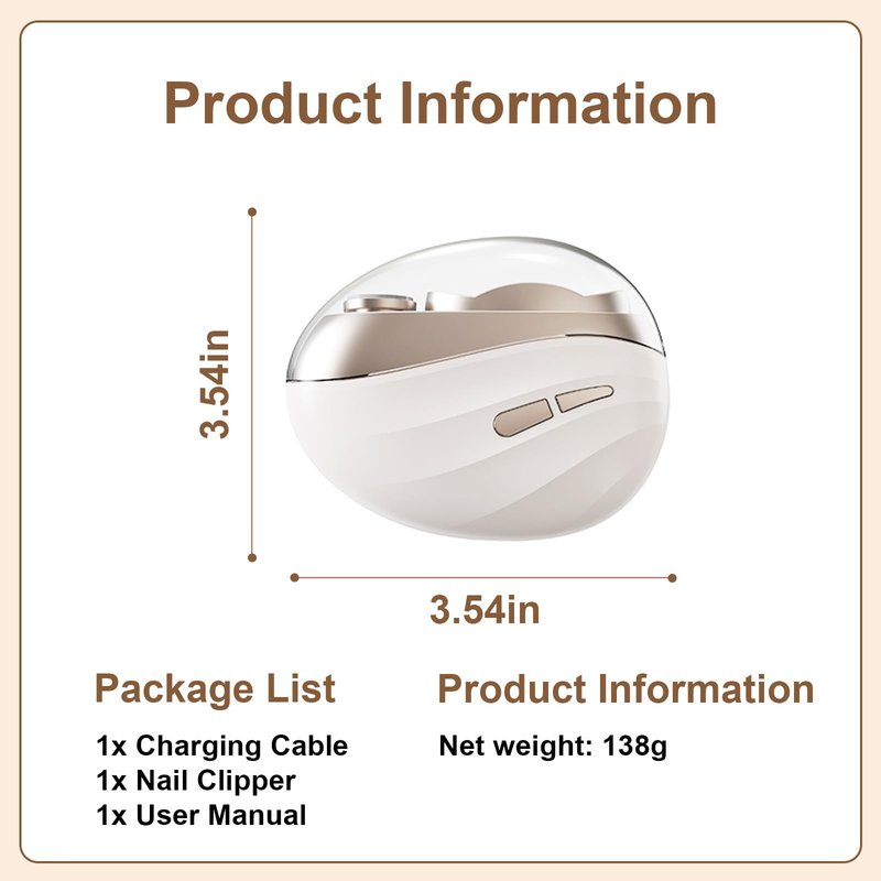 Electric Nail Clipper for Seniors, Adults & Kids, 2 Speed Electric Nail Trimmer for Toenails & Fingernails, Rechargeable Electric Automatic Nail Clipper & Trimmer with Light & Dust Collector (Black)