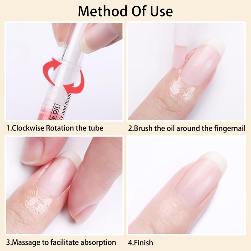 Skiennix Cuticle Oil Pen - 12pcs Nail Care Set for Strengthening & Moisturizing Weak Nails