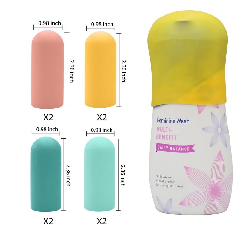 TRANOMOS 10 Pack Silicone Bottle Covers Travel Essentials for Women Men, Beach Vacation Essentials, Travel Size Toiletries Accessories, Cruise Ship Essentials 2025, Must Haves, Leak Proofing