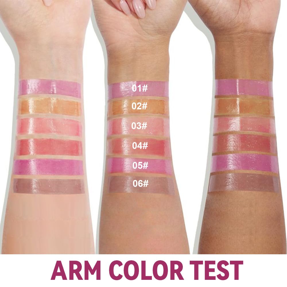 Summer Lip Butter Lip Balm Glow Reviver Lip Gloss, Melting Lip Serum, Ultra-Hydrating Natural Vegan Lip Balm, Sheer-Tinted Shine & Hydration, Soothes & Softens Dry Lips (Nude Brown)