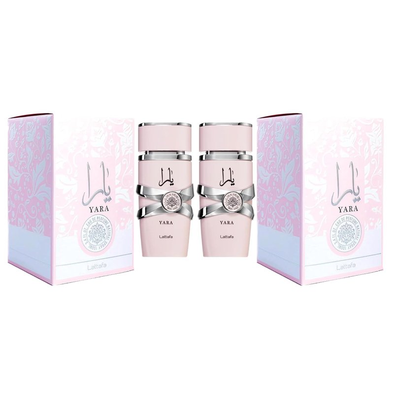 Lattafa Yara Eau de Parfum Spray for Women - 3.4 Ounce | Elegant Fragrance Duo
