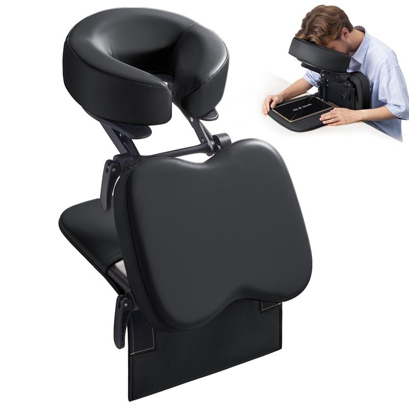 Udefineit 3 in 1 Multifunctional Portable Face Down Cradle Massage Kit for Desktop, Massage Bed & Home Mattress, Deluxe Adjustable Headrest Face Pillow Bracket for Office Sleeping Nap Rest
