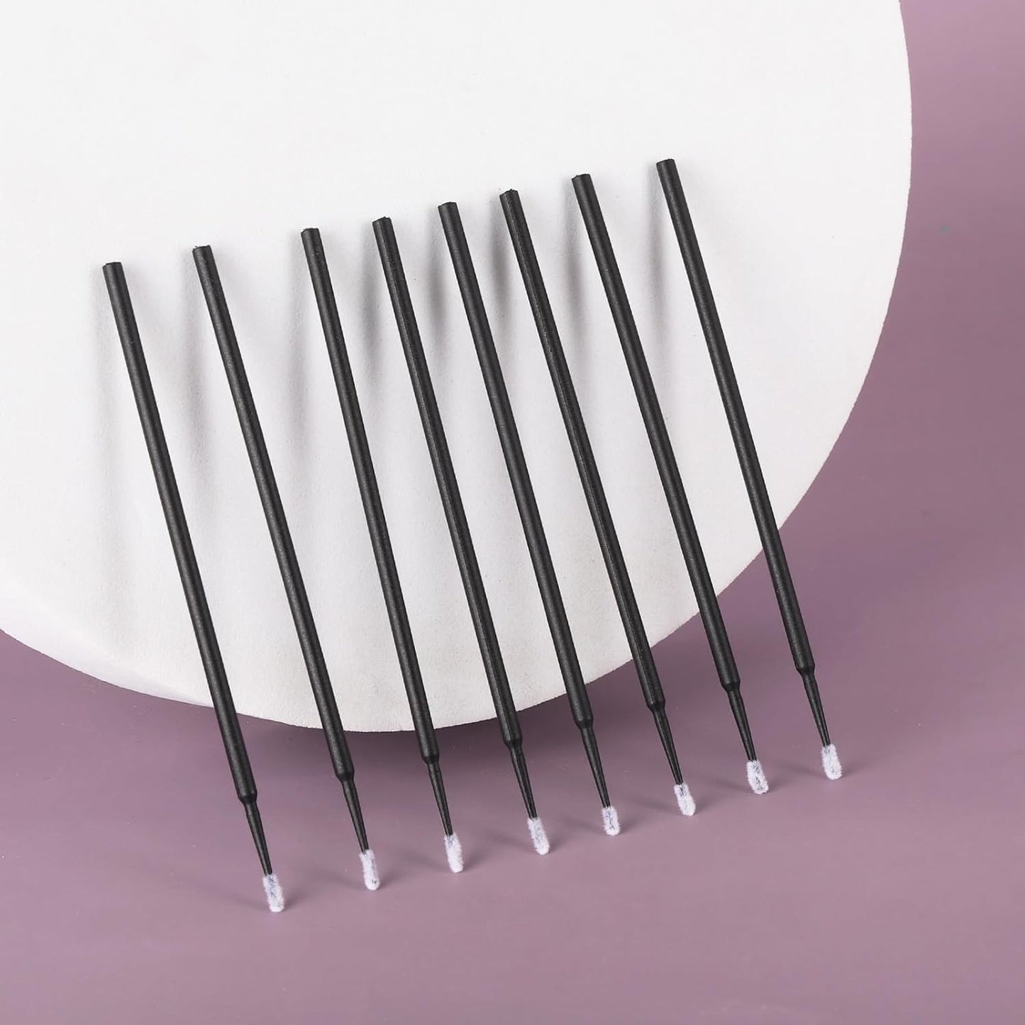 Tbestmax Micro Applicator Brushes - 1200 Pcs Disposable Swabs for Eyelash Extensions | Black