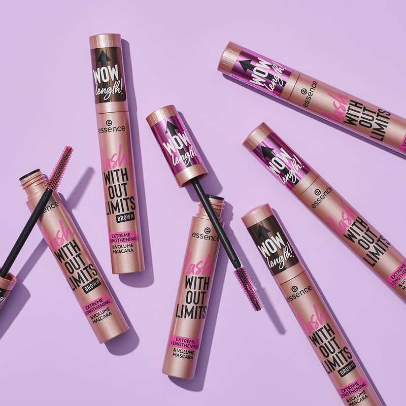Essence Lash Without Limits Mascara - Extreme Lengthening & Volume, Extra Black | Vegan & Cruelty-Free