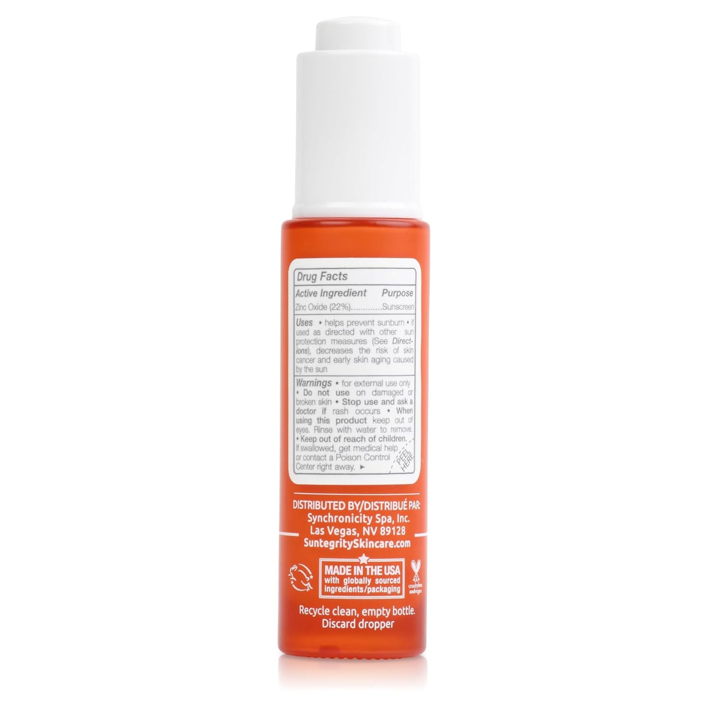 Suntegrity Mineral Sun Drops SPF 30 - Broad Spectrum Zinc Oxide Sunscreen for Face | Vegan, Reef-Safe, Non-Greasy Formula