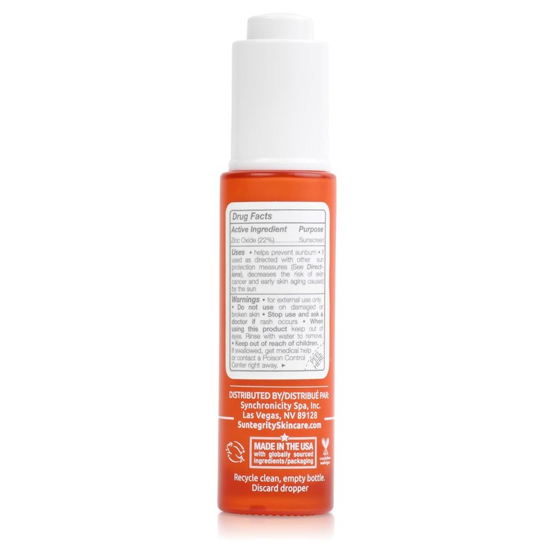Suntegrity Mineral Sun Drops SPF 30 - Broad Spectrum Zinc Oxide Sunscreen for Face | Vegan, Reef-Safe, Non-Greasy Formula