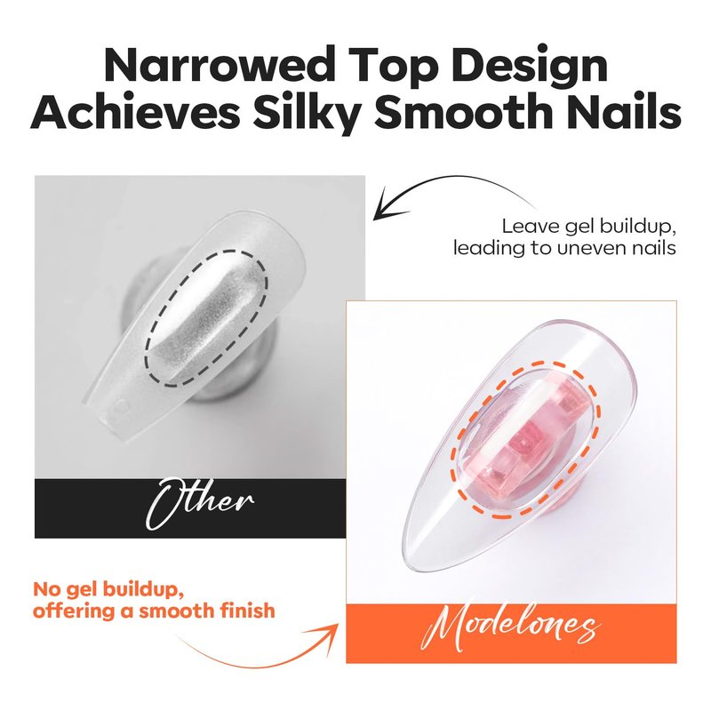 Modelones Nail Stand Set, Magnetic Aurora Pink Nail Stands for Press ons False Nail Tips Practice Acrylic Holder with 200pcs Sticky Tabs Strong Metal Base Painting Display DIY & Salon Use