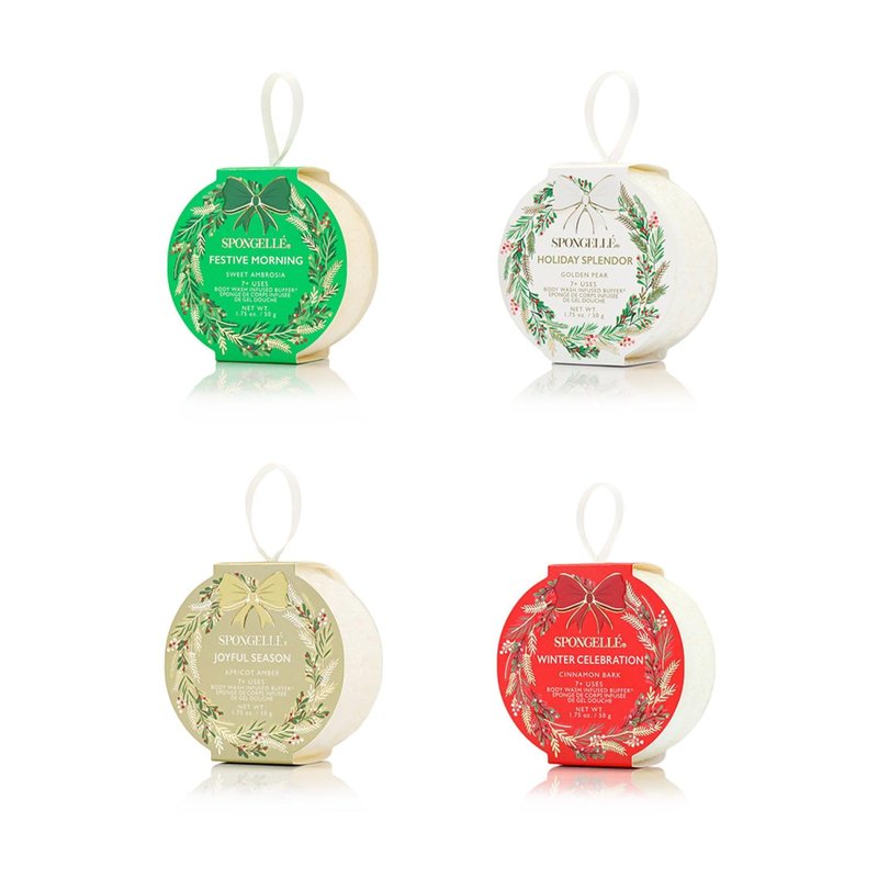 Spongelle Holiday Wreath Assorted Pack