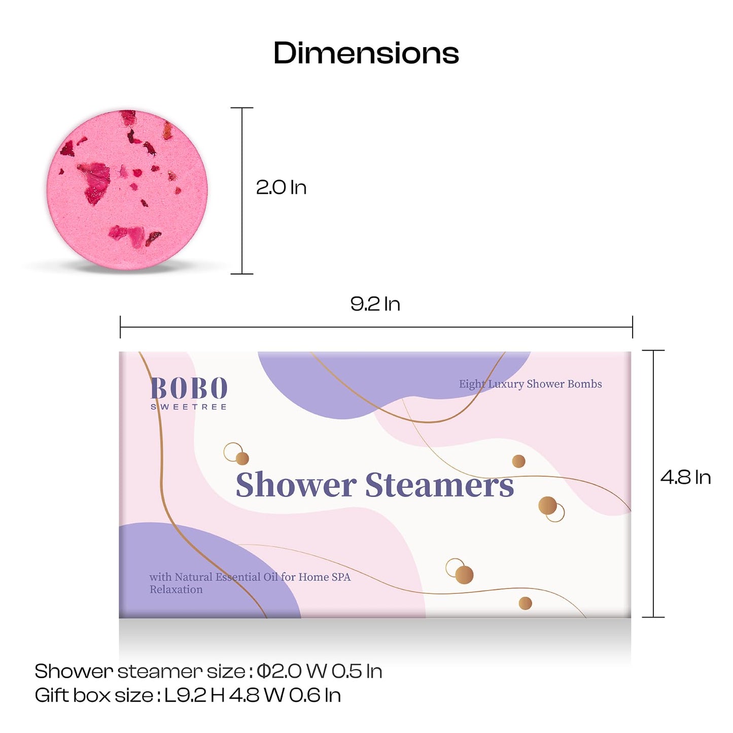 Shower Steamers Aromatherapy for Women Shower Bombs Great Smell with Natural Essential Oil, Perfect Gifts for Girls, Relaxing Set for Self Care SPA -Ideal Birthday, Pack of 8 (Multicolor)