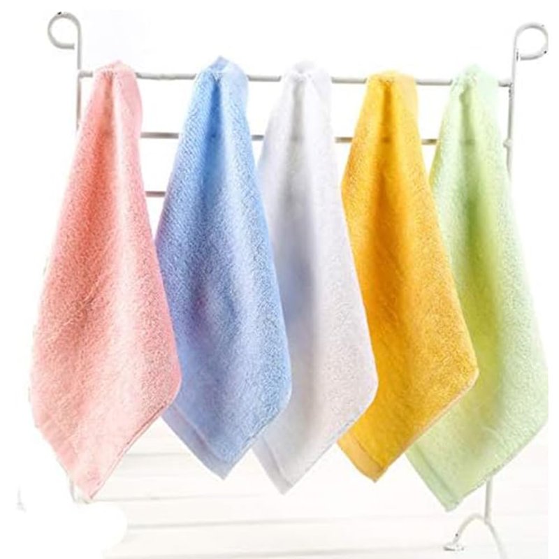 YiYaYo Luxury Baby Washcloth Towel Set 16 Pack for Children Baby Bathroom-Hotel-Spa-Kitchen Multi-Purpose Fingertip Towels & Face Cloths 10'' x 10''