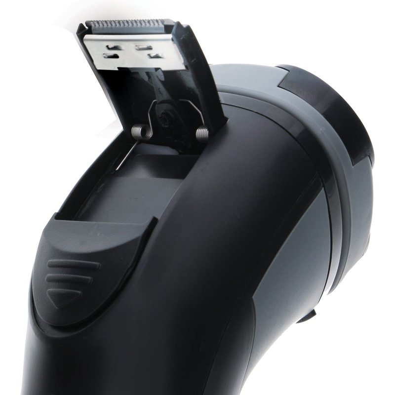 Barbasol Rotary Shaver, Rechargeable Electric Rotary Shaver with Stainless Steel Blades, Pop-Up Trimmer, Wireless Cordless Electric Razor, Close Shave, Full 8 Hour Charge Provides 45 Minute Run-Time