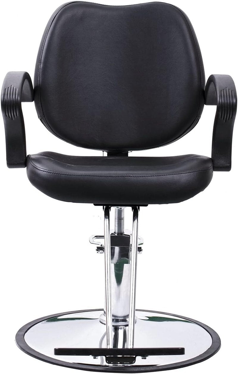 Classic Hydraulic Barber Chair - Professional Styling Chair for Salon & Spa | Adjustable Height, Black