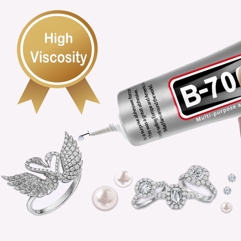 B7000 Clear Rhinestone Glue - 3.7oz Multipurpose Adhesive for Jewelry, Crafts & More | 110ml