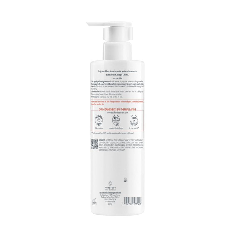 Avène Tolerance Daily Foaming Facial Cleanser, For All Skin Types Including Sensitive, Reactive Skin, Glycerin & Niacinamide Daily Use Face Wash, Fragrance-Free, Dermatologist Tested, Non-Comedogenic