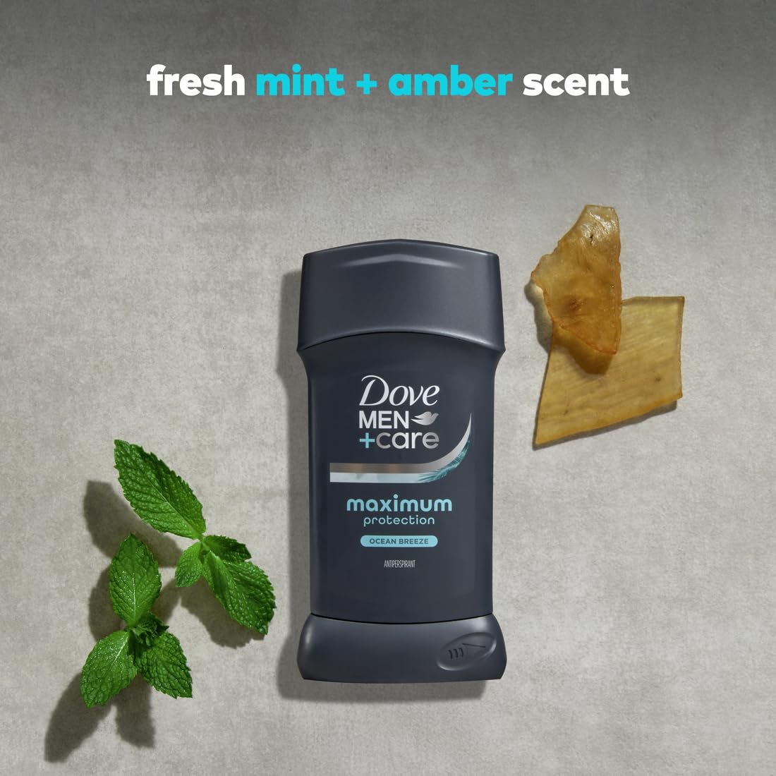 DOVE MEN + CARE Invisible Solid Stick Ocean Breeze Maximum Protection Deodorant For Men 96-Hour Sweat Defense 2.6 oz