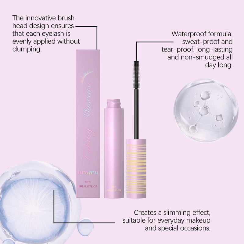 5D Silk Fiber Lash Mascara For Lashes Lengthening And Thick Long Lasting And Smudges Proof Eyelashes Mascara
