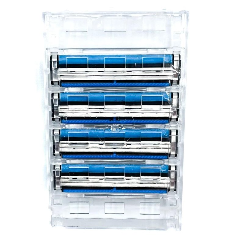 Taconic Shave, 40 Triple Razor Blade Cartridges – Compatible with Gillette Sensor, Sensor Excel, Sensor 3, Sensor 2 & Personna Triflexx Razor Handles – Flexing Blades adjust to your skin's contours