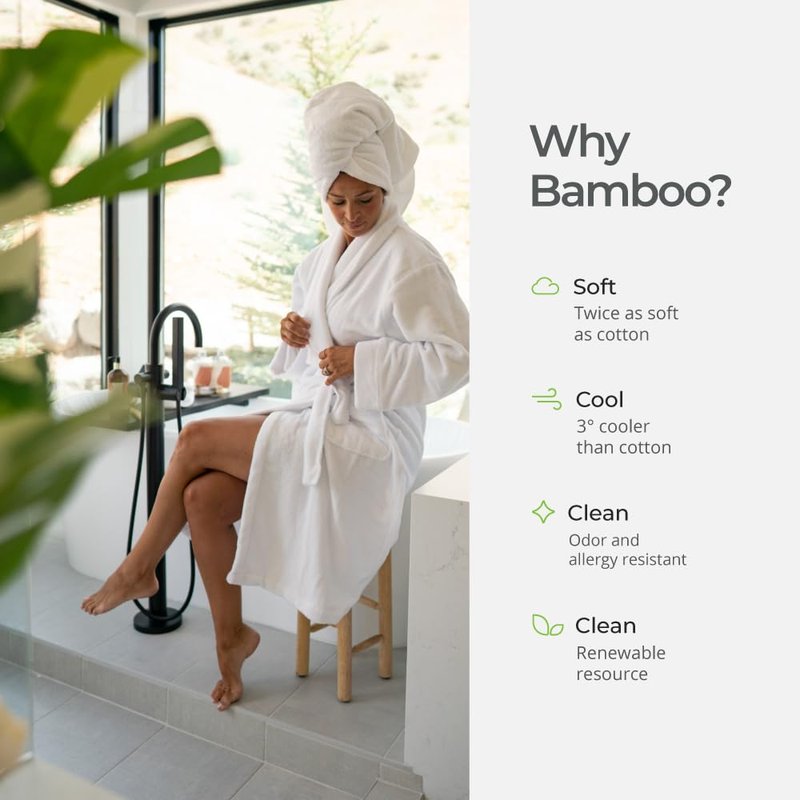 Cariloha Bamboo Viscose Waffle Knit Bath Robe for Women and Men with Lightweight Turkish Cotton - Breathable Moisture-Wicking Bathrobe with Pockets - Unisex Large/Extra Large - Marine Blue