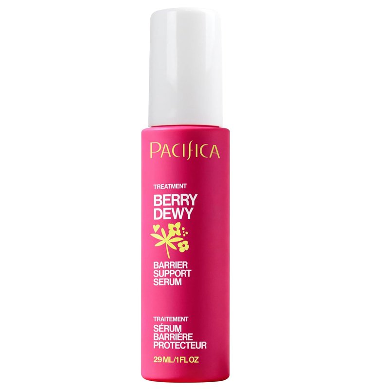Pacifica Berry Dewy Barrier Serum | Ceramide & Niacinamide Face Serum with Snow Mushroom | Lightweight Gel Texture