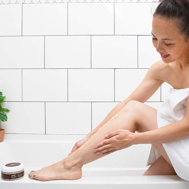 Nourish Beaute Organic Sugar Body Scrub for Exfoliation and Cellulite, Hydrates and Moisturizes Skin While Improving Skin Tone and Texture, 8 oz, Coconut