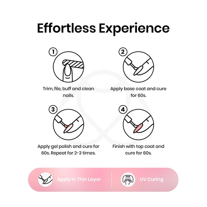 Beetles Pink Gel Polish - Barely Pink 15ML/0.51Fl Oz, Light Pink Gel Nail Polish, Soak Off UV LED Lamp Nail Art, Long-Lasting Manicure Salon DIY Home Bright Summer Nails