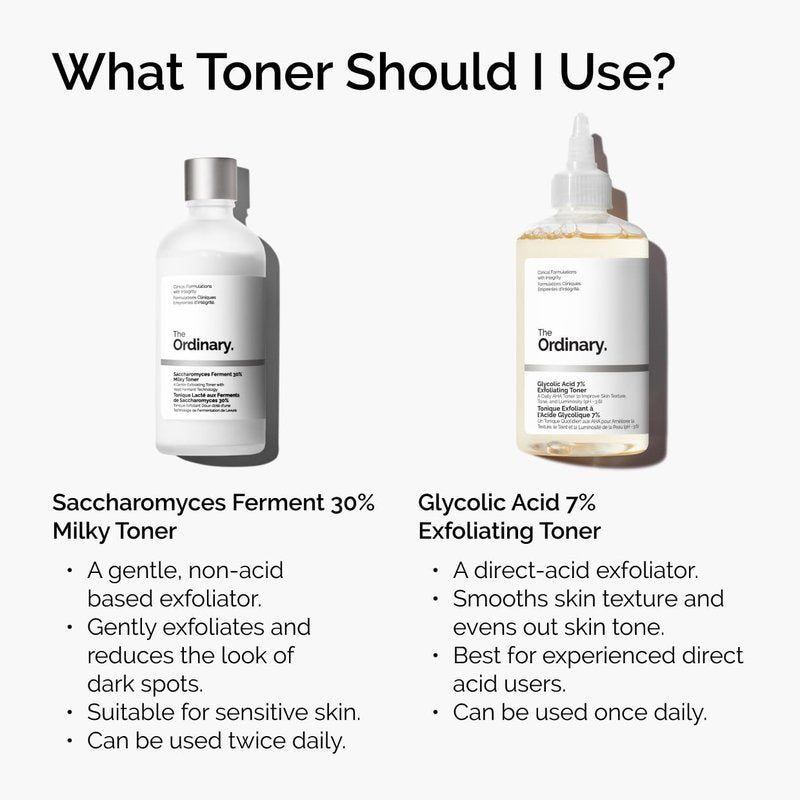 The Ordinary Glycolic Acid 7% Exfoliating Toner - Brightening Daily Solution for Even Skin Tone