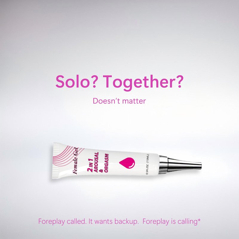 Fast-Acting Orgasm Gel for Women, Intense Arousal Stimulant, Massage Enhancer for Women and Couples, 2-in-1 New Experience