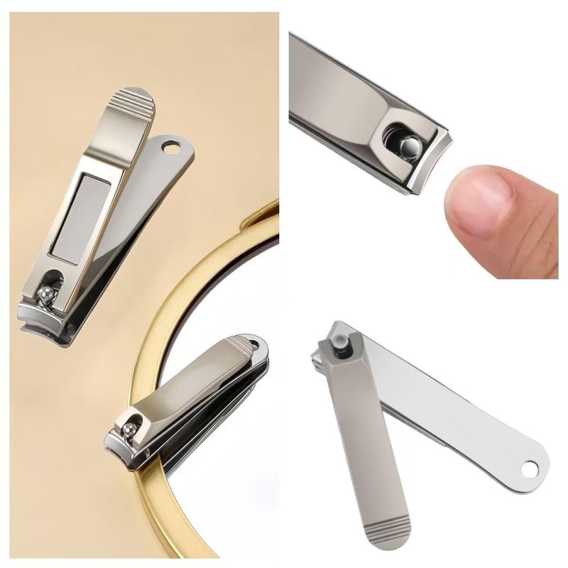 BMAGFSC Nail Clipper Set, Durable Finger Nail Clipper and Toe Nail Clipper for Men and Women (Brown)