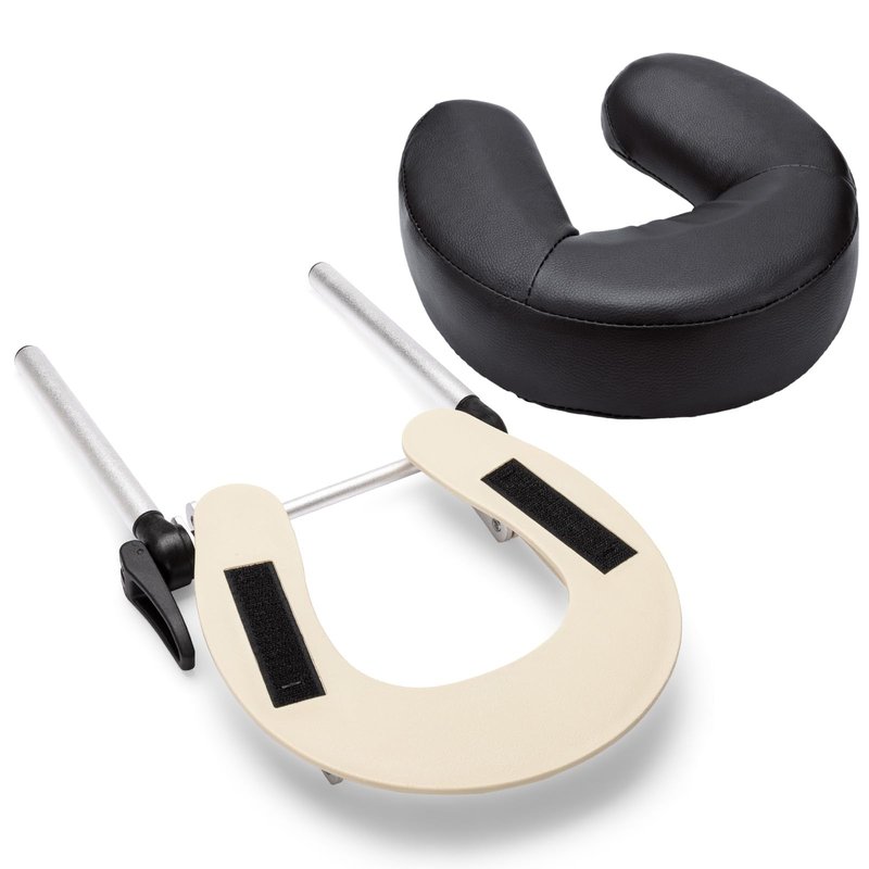 Udefineit Adjustable Massage Table Face Cradle & Pillow, SPA Massage Table/Bed/Chair Headrest Platform with Face Pillow, Massage Home Mattress Top Massage Kit Head Face Rest Support & Face Cushion