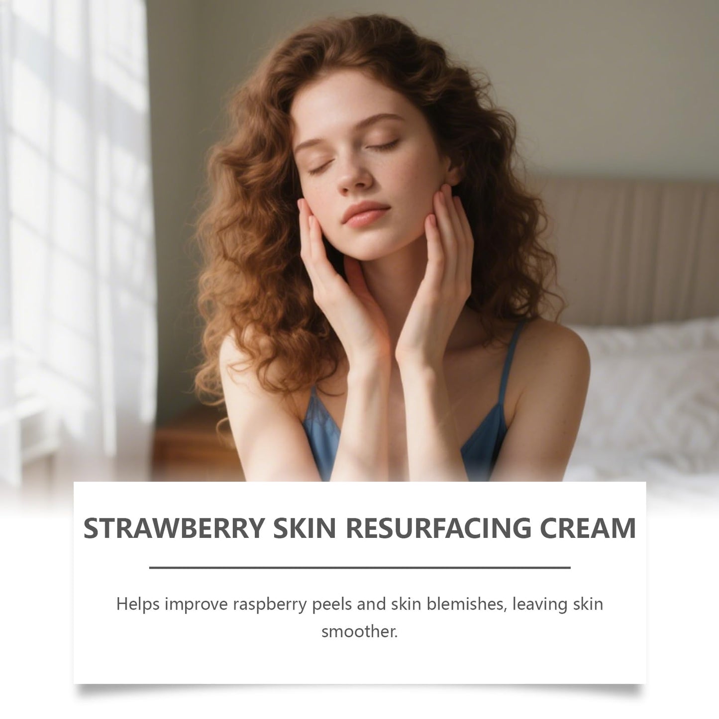 XIHAOYOO Strawberry Skin Moisturizing Cream, Legs Resurfacing Cream, Helps Reduce Chicken Skin, Body Care Cream