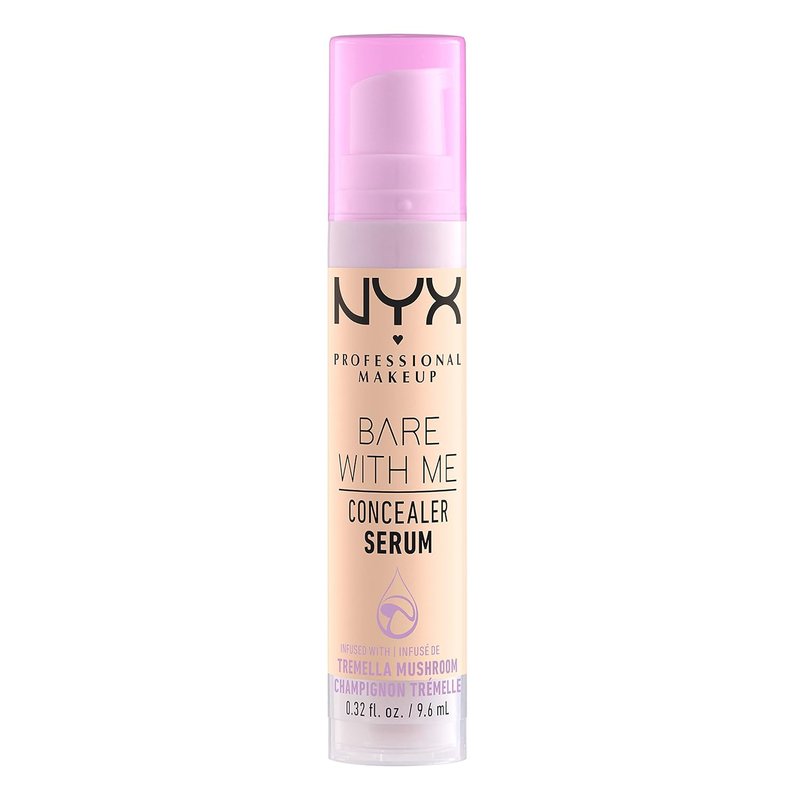NYX Bare With Me Concealer Serum - Hydrating Concealer Makeup for 24HR Wear | Fair Shade