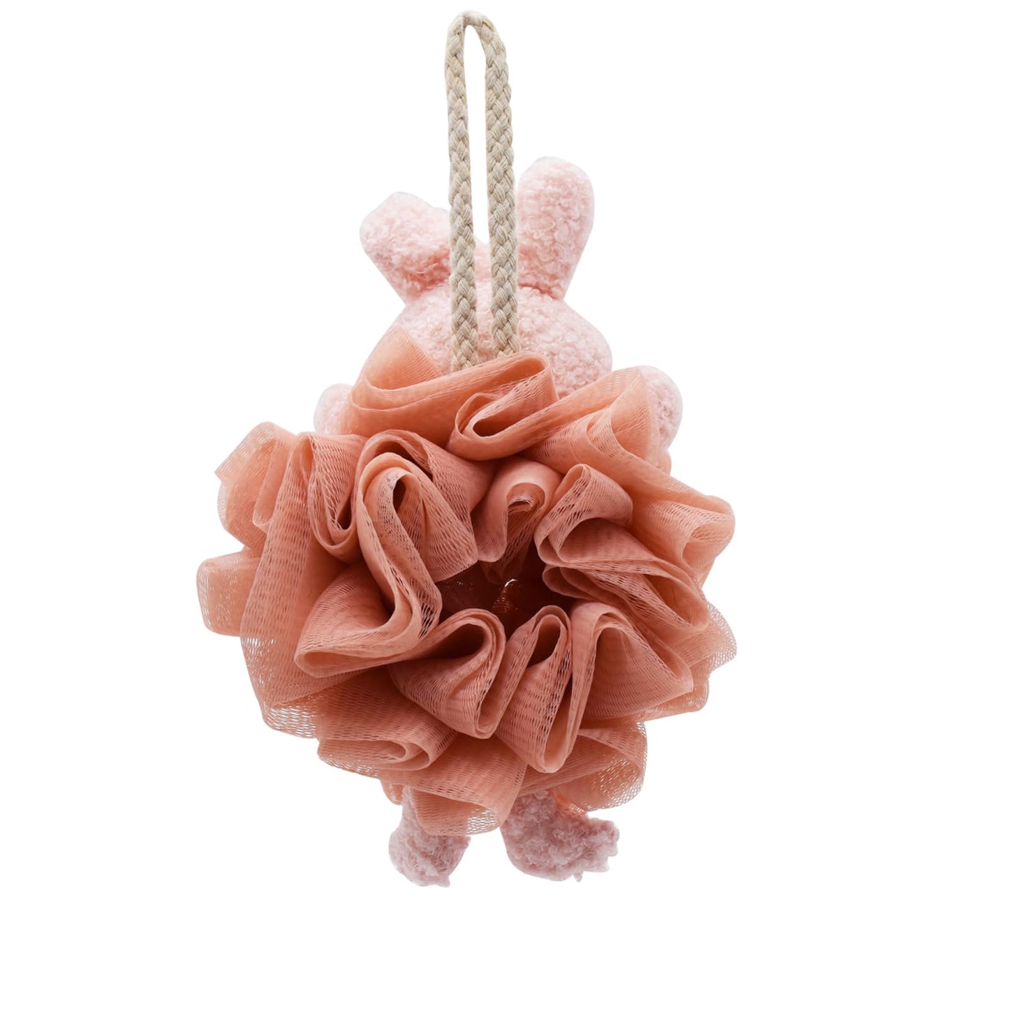 Cute Animal Bath Loofahs Sponge Pouf Mesh Body Scrubber Shower Exfoliating for Women Kids Girls Boys