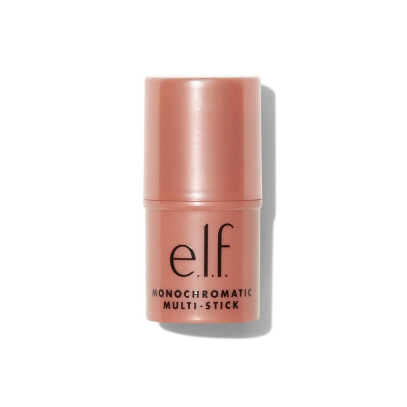 e.l.f. Monochromatic Multi Stick, Travel-Sized Luxuriously Creamy & Blendable Color For Eyes, Lips & Cheeks, Vegan & Cruelty-Free, Bronzed Cherry, 0.17 Oz