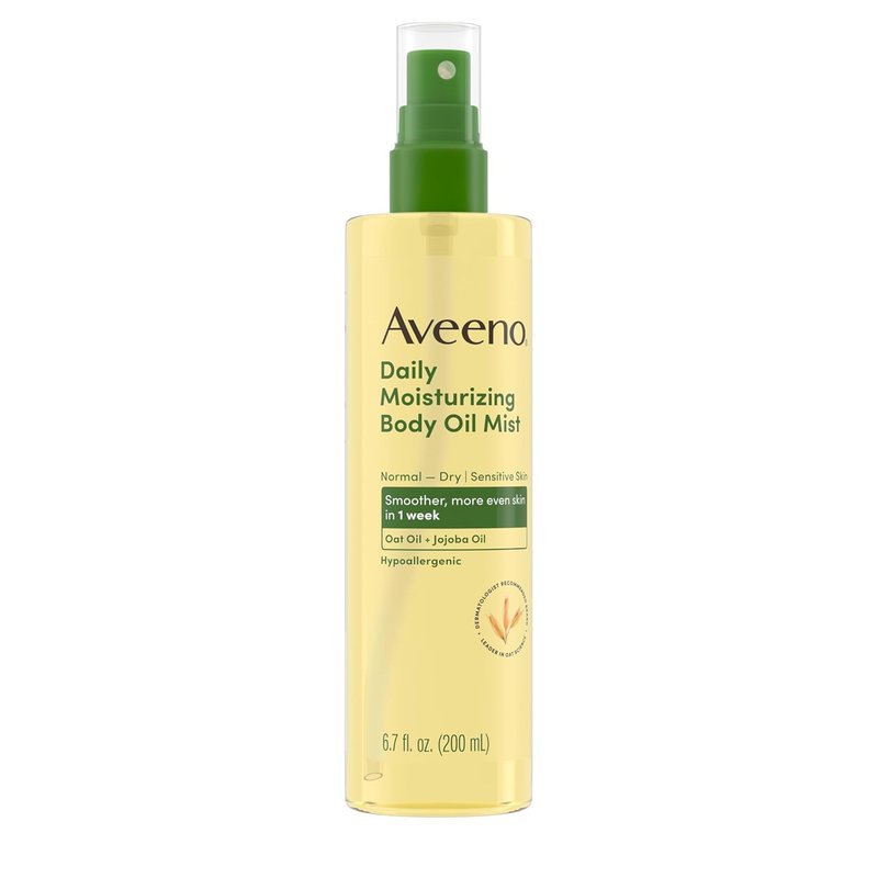 Aveeno Daily Moisturizing Body Oil Mist - Nourishing Spray with Oat & Jojoba Oil for Dry Skin | 6.7 fl. oz
