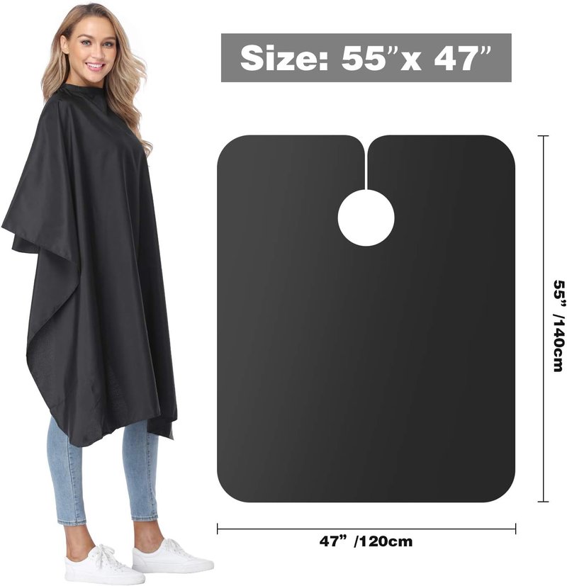 Regine Switzerland Professional Salon Barber Cape - Waterproof Hair Cutting Cape with Adjustable Snap Closure