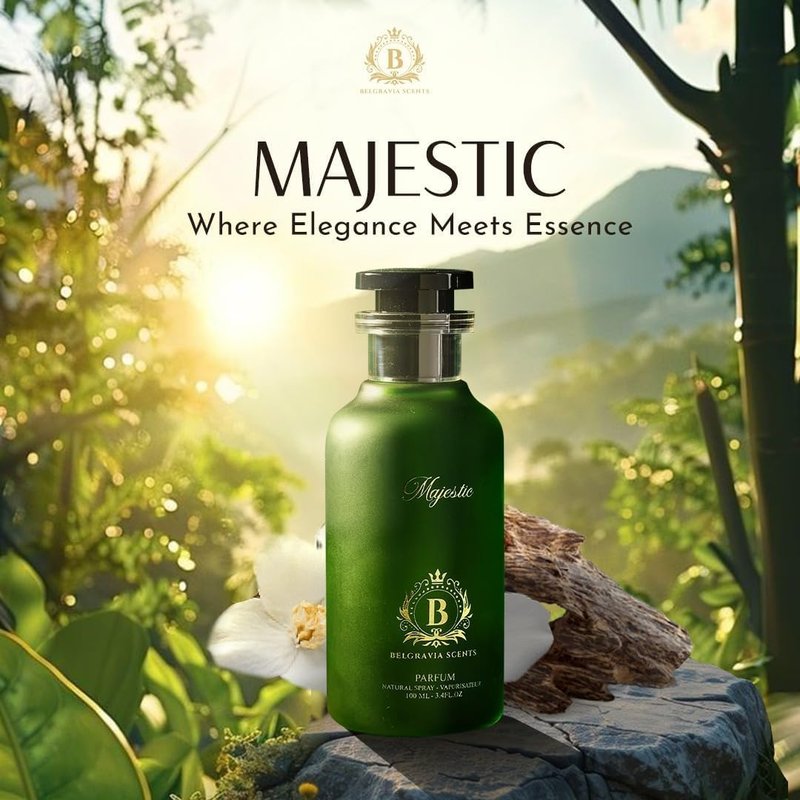 Belgravia Scents Majestic Unisex Eau De Parfum 100ml (3.4 oz) - Long-Lasting Fragrance For Men & Women Premium Oil-Based Vanilla & Agarwood Cologne With Musk & Sandalwood Luxury Arabian Perfume EDP