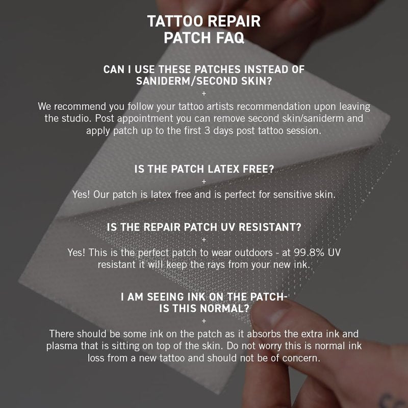 Mad Rabbit Repair New Tattoo Hydrogel Patches, 3 Sheets - Tattoo Aftercare, Soothing, Cooling, Made For All Skin Types