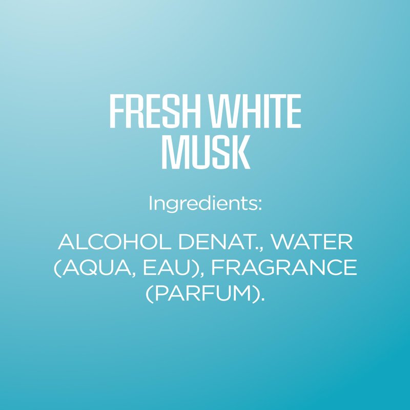 Body Fantasies Signature Fragrance Body Spray, Fresh White Musk, 8 Fluid Ounce