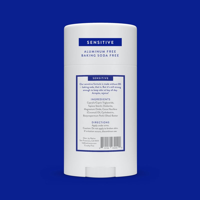 Native Aluminum-Free Clean Deodorant with Natural Derived Ingredients, 72HR odor control | Deodorant for Women and Men | Baking Soda, Coconut Oil, Shea Butter | Fragrance Free | Unscented